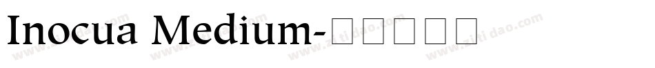 Inocua Medium字体转换